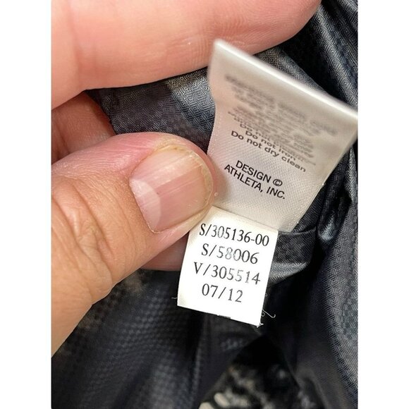 ATHLETA Nordic Down About Fair Isle Gray Goose Down Puffer Vest XS - Picture 5 of 11